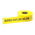 Mutual Industries Gas Line Underground Marking Tape, 3 x 1000, Yellow