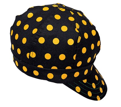 Mutual Industries Kromer A32 Welder Cap, Black/Yellow, One Size (7324-0-0)