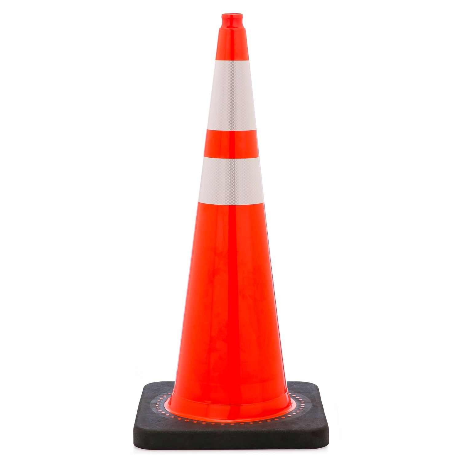 Mutual Industries 36H Reflective Traffic Cone, Orange, 10 lbs. (17723-136-10)
