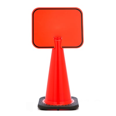 Mutual Industries BLANK Traffic Cone Sign, 11 x 13