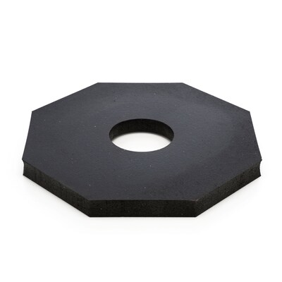 Mutual Industries PVC Delineator Base, Black (17724)