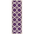 Safavieh Trinity Cambridge Wool Pile Area Rug, Purple/Ivory, 2 6 x 8