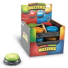 Learning Resources® Lights and Sounds Buzzers, 12/Set