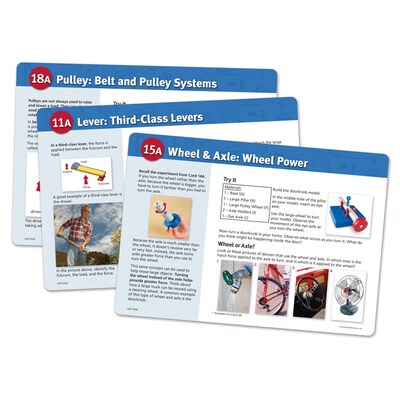 Learning Resources Simple Machines Activity Cards Set, Grades 5+