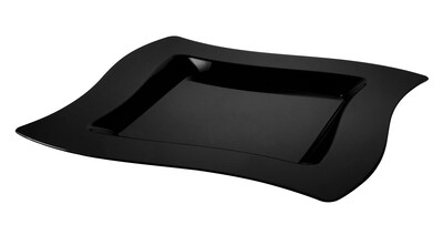 Fineline Settings Wavetrends 109-BK Dinner Plate, Black
