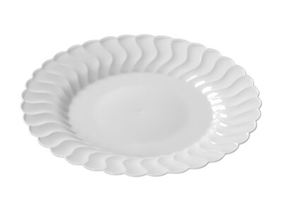 Fineline Settings Flairware 206-WH Flaired Dessert Plate, White