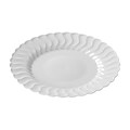 Fineline Settings Flairware 206-WH Flaired Dessert Plate, White