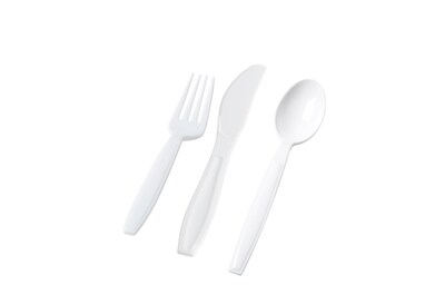 Fineline Settings Flairware 2501-WH Cutlery Combo Box, white