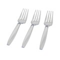 Fineline Settings Flairware Plastic Fork, Heavy-Weight, Clear, 1000/Box (2523)