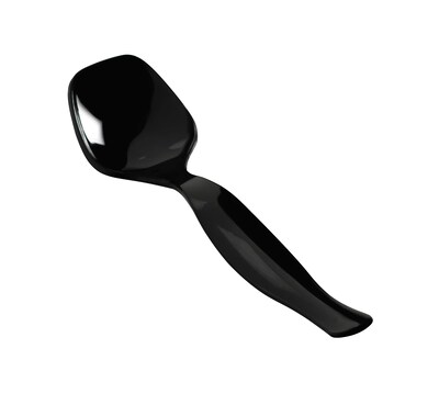 Fineline Settings Platter Pleasers 3302 Sturdy Serving Spoon, Black