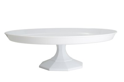 Fineline Settings Platter Pleasers 3600 Cake Stand, White