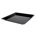 Fineline Settings Platter Pleasers 3522 Square Serving Tray, Black