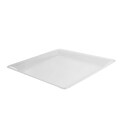 Fineline Settings Platter Pleasers 3522 Square Serving Tray, Clear