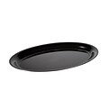 Fineline Settings Platter Pleasers 3514 Oval Serving Tray, Black