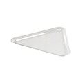 Fineline Settings Platter Pleasers 3561 Triangle Tray, Clear