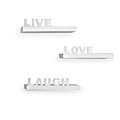 Danya B YU075W Set of 3 Decorative Live Love Laugh Wall Shelves, White