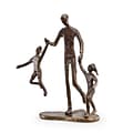 Danya B ZD12075 Father with Two Children Bronze Sculpture