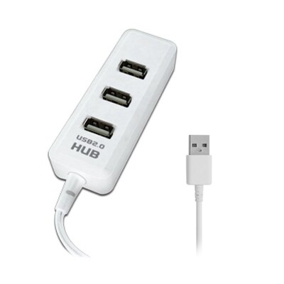 Supersonic 4-Port USB 2.0 Hub, White (93586056M)