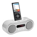 Zenex® 93587463M Docking and Charging Speaker With Radio/Clock