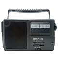Craig® CR4181 Portable AM/FM Radio With Weather Band and Headphone Jack