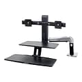 Ergotron® WorkFit-A Dual Stand With Suspended Keyboard; Black