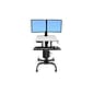 Ergotron® WorkFit-C Up To 32.5 lbs. 22" LCD Monitor Dual Sit-Stand Workstation Computer Stand