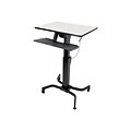 Ergotron® WorkFit-PD Up To 40 lbs. Sit-Stand Desk; Light Gray