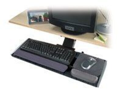 Kensington® Adjustable Keyboard Platform; Black/Graphite Gray; 30 1/2(W) x 10(D) Mouse