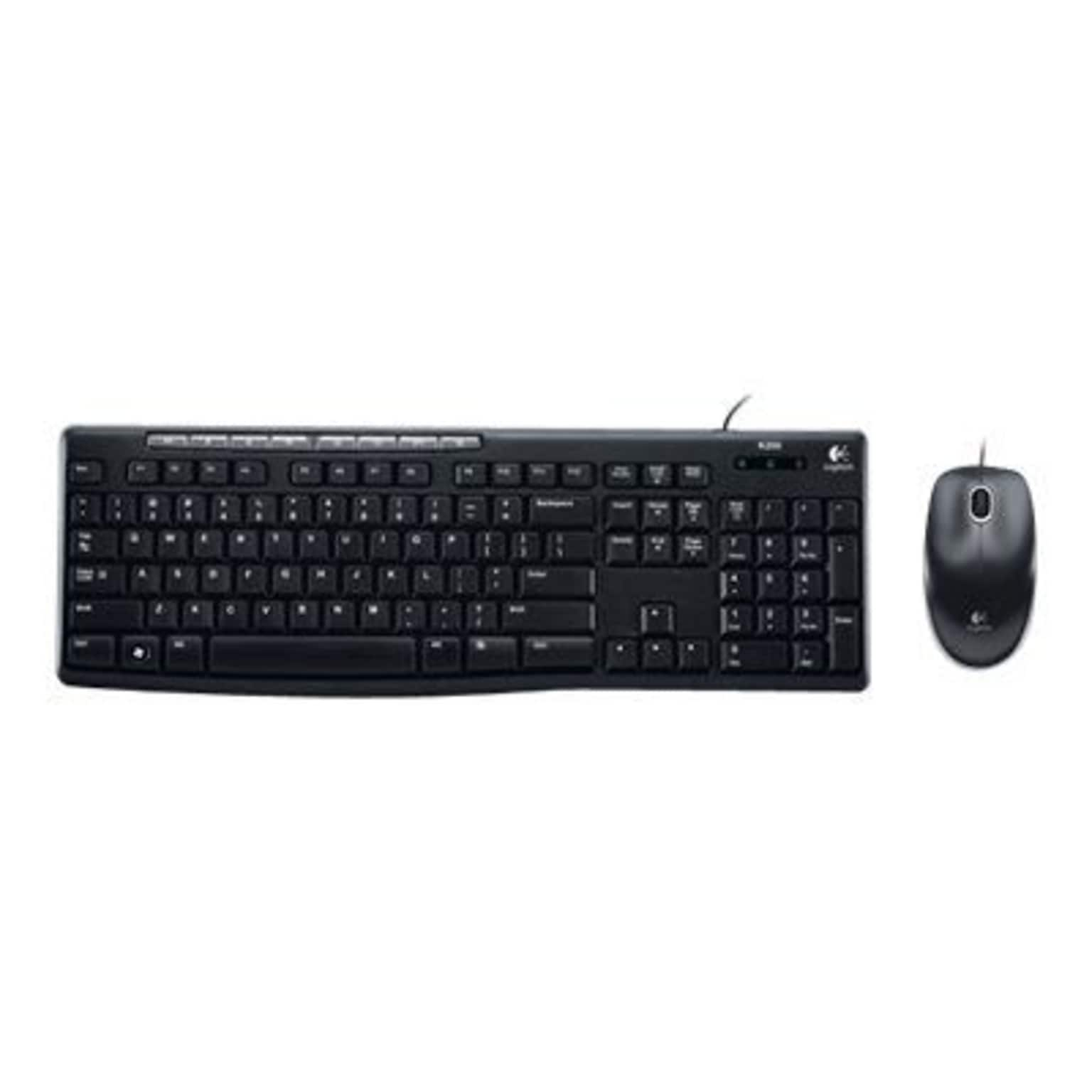 Logitech MK200 Media Combo Wired Keyboard and Mouse