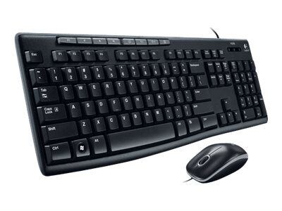 Logitech MK200 Media Combo Wired Keyboard and Mouse