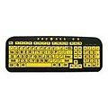 Ergoguys CD-1038 Ezsee Large Print Low Vision Keyboard With Low Profile Yellow Keys
