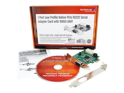 Startech PEX1S952LP 1 Port Low Profile Native PCI Express Serial Card With 16950