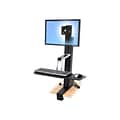 Ergotron® 33344200 WorkFit-S Sit-Stand Work Station; Up To 16 - 28 lbs.