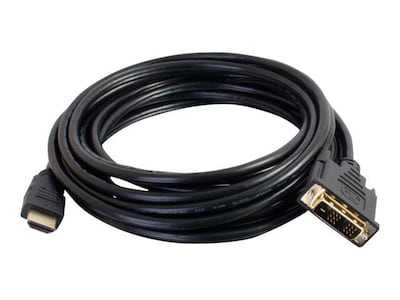 C2G® 42516 6.6 HDMI to DVI-D Single Link Male/Male Digital Video Cable; Black