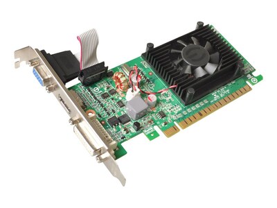 HP®EVGA®GeForce Low Profile Graphics Card; 1GB, 64-Bit