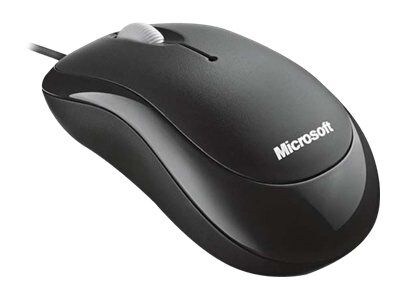 Microsoft 4YH-00005 Basic Optical Mouse; Black