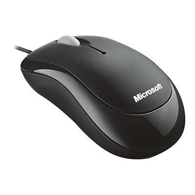 Microsoft 4YH-00005 Basic Optical Mouse; Black