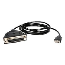 StarTech ICUSB1284D25 Parallel Printer Adapter Cable, 6(L)