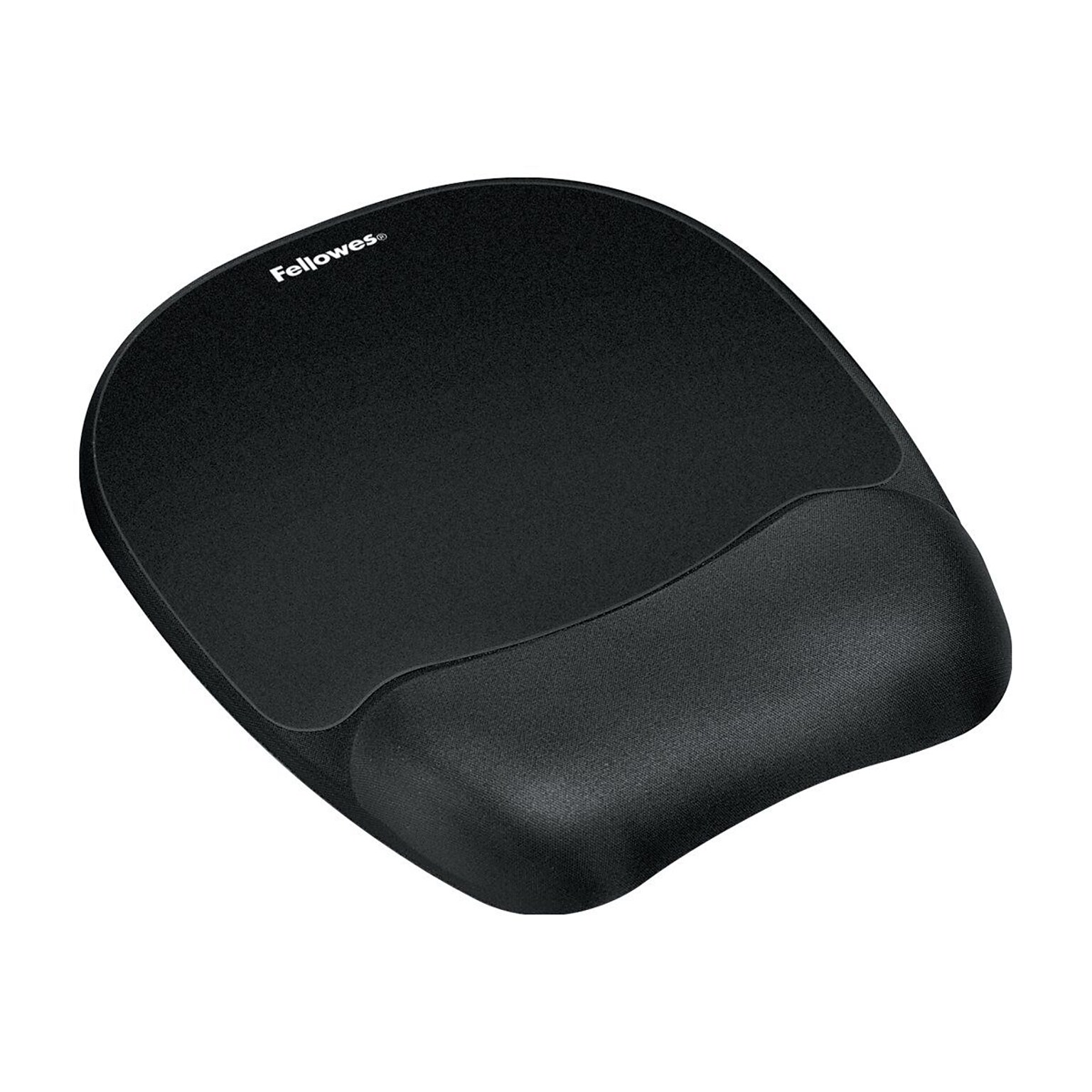 Fellowes® 9 1/4(D) Memory Foam Mousepad/Wrist Rest; Black