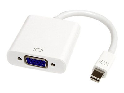 StarTech MDP2VGAW 4.68 Mini DisplayPort to VGA Video Adapter Converter, White