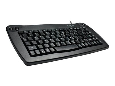Adesso® ACK-5010PB Mini Trackball PS2 Keyboard