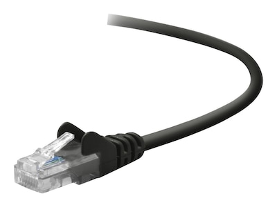 Belkin A3L791B25-BLK-S 25 CAT-5e Snagless Patch Cable; Black