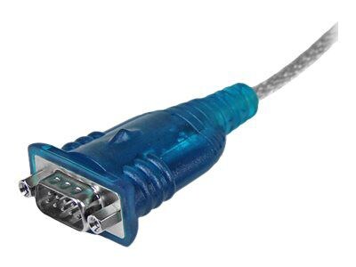 StarTech 12 USB/RS232 DB9 Male to Male Serial Adapter Cable, Black