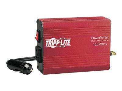 Tripp Lite PowerVerter 150 W Ultra-Compact Inverter, 12 VDC Input, 120 VAC Output, 1 Outlet