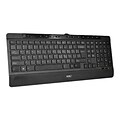 Siig® JK-US0812-S1 1.1 USB Slim Ergonomic Multimedia Wired Keyboard With Palm Rest; Black