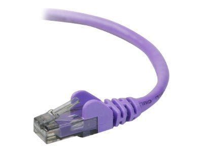 Belkin A3L980-02-PUR-S 3 RJ-45 Male/Male Cat6 Snagless Patch Cable, Purple