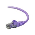 Belkin A3L980-02-PUR-S 3 RJ-45 Male/Male Cat6 Snagless Patch Cable, Purple