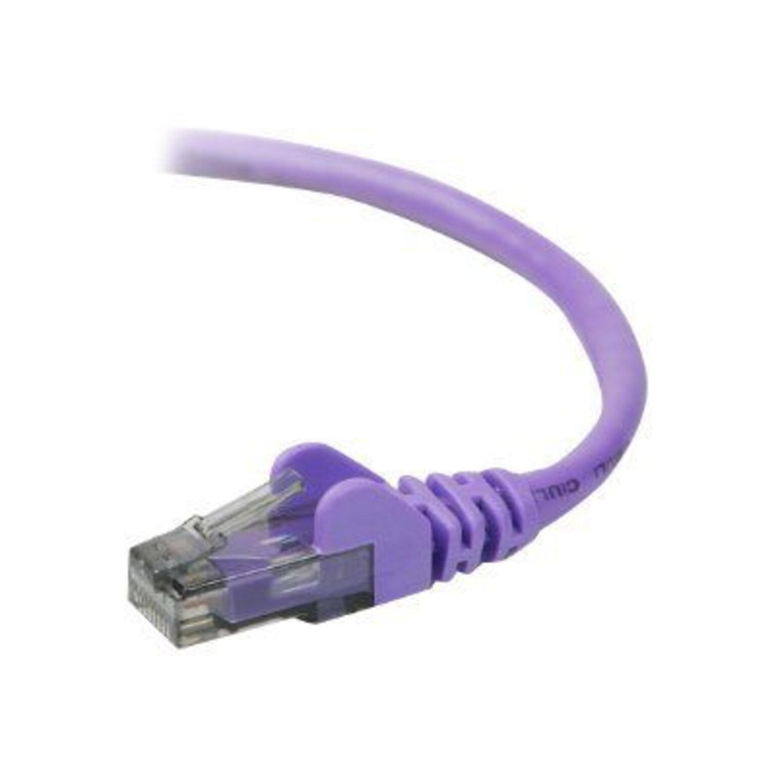 Belkin A3L980-02-PUR-S 3 RJ-45 Male/Male Cat6 Snagless Patch Cable, Purple