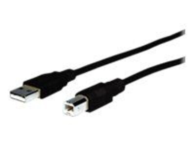 COMPREHENSIVE CABLE® 10 USB 2.0 A Male To B Male Cable; Black