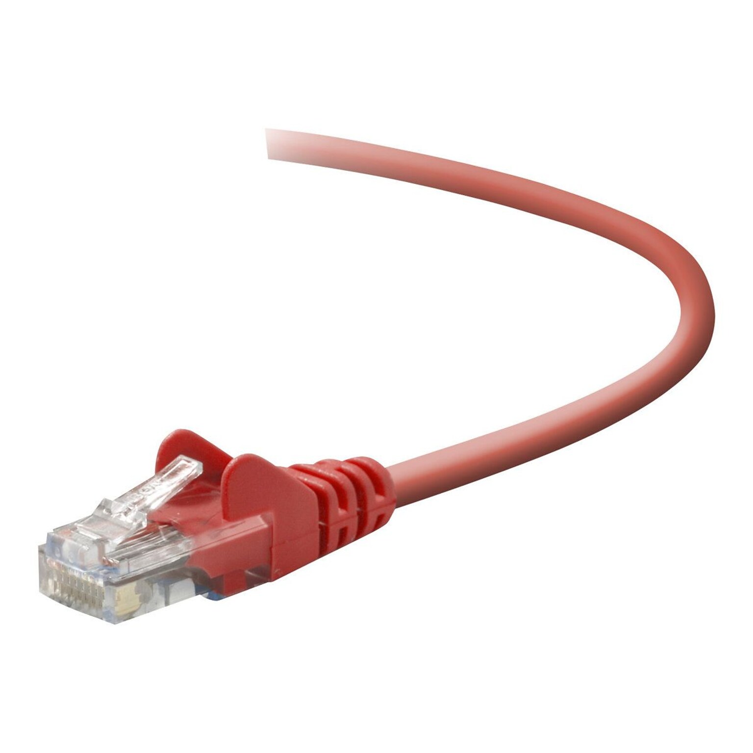 Belkin A3L791-15-RED-S 15 CAT-5e Snagless Patch Cable; Red